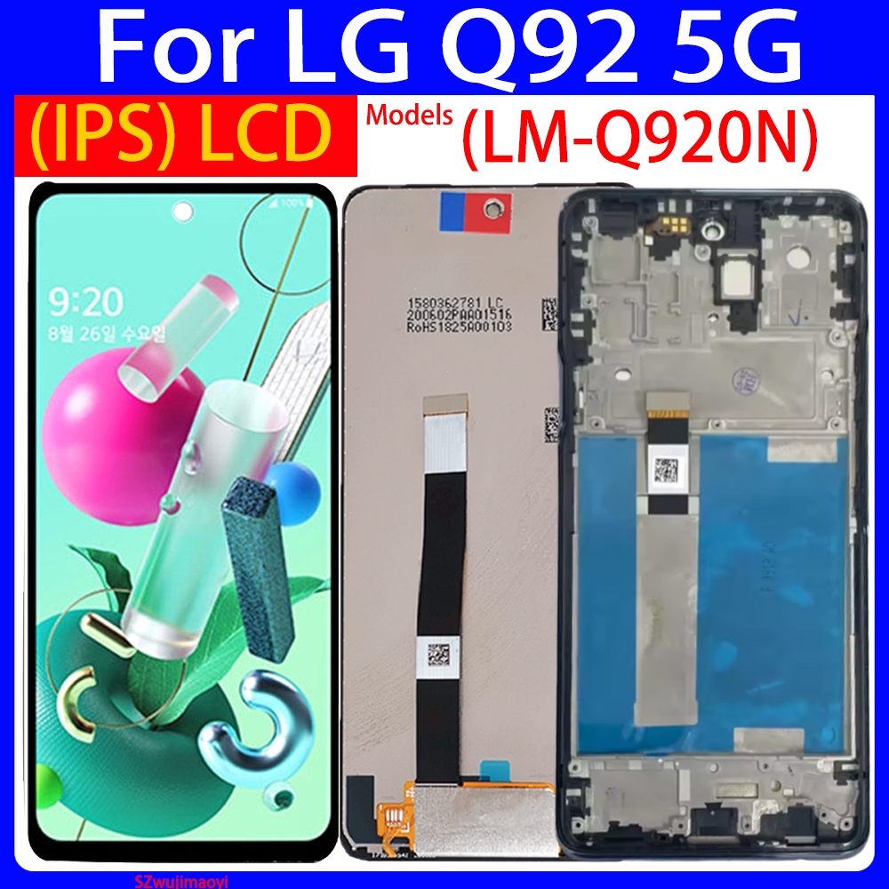 6,7 "Dành Cho LG Q92 5G Màn Hình LCD Bộ Số Hóa Màn Hình Cảm Ứng Cho LG Q92 LM-Q920N Màn Hình Thay Th