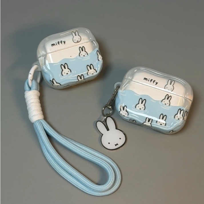 Vỏ bọc tai nghe chống sốc cho bể bơi Miffy Airpod Pro2 / Pro cho AirPods Pro3 4 / 4 (ANC) Pro2 3 Pro