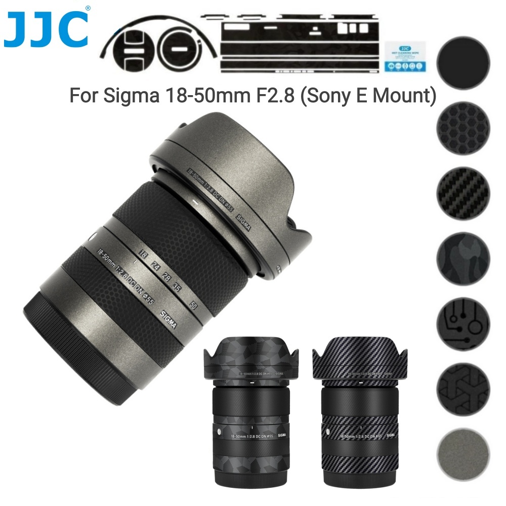 Phim chống trầy xước da ống kính JJC cho Sigma 18-50mm F2.8 DC DN 3M (Sony E Mount) Miếng dán bọc ốn