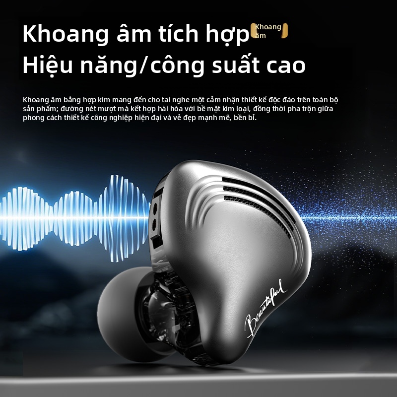 Tai nghe chơi game trong tai S400 HIFI Màn hình động có dây Lớp có thể hoán đổi cho nhau Dây chơi game Nghe phân biệt âm thanh Chuyên dụng | BigBuy360 - bigbuy360.vn