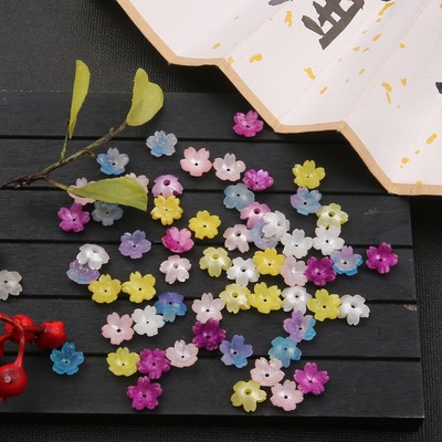 10mm Sọc Hoa Đèn Cho Trang Sức Làm Vòng Tay DIY Trang Sức Phát Hiện Rời Mịn Hạt Tròn