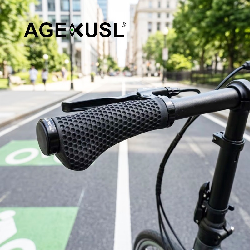 AGEKUSL Xe Đạp Tay Cầm Cao Su 3D Tay Cầm Xe Đạp Phù Hợp Với JAVA NEO 3 ACE D10 C5 Xe Đạp Gấp
