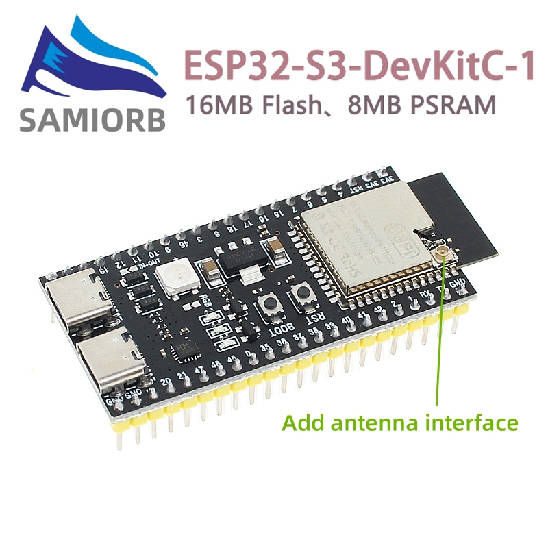 Bảng phát triển ESP32-S3 Mô-đun Wifi 2.4G cho Arduino ESP IDF ESP32-S3-WROOM-1 N16R8 44Pin Type-C 16