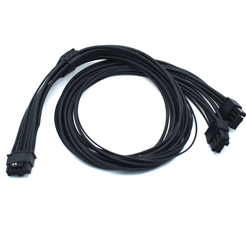 16AWG có dây họa tiết bện PSU 2 * 8Pin đến 12VHPWR PCIE 5.0 16Pin ATX3.0 Cáp cấp nguồn mô-đun cho As