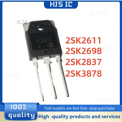 5 MỚI 100% chất lượng 2SK2611 K2611 2SK2698 K2698 2SK2837 K2837 2SK3878 K3878 TO-3P MOSFET bóng bán 