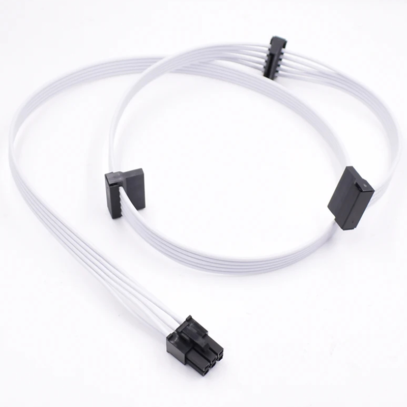 Cáp cấp nguồn PSU PERIPHIRAL & SATA 6PIN đến 3 * sata / 3 * IDE Molex 4 cổng PIN cho Corsair Module 