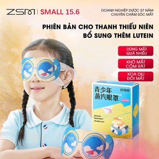 Mặt Nạ Xông Hơi Mắt ZSM Cho Thanh Thiếu Niên - Bổ Sung Lutein - Massage & Giảm Mệt Mỏi, Mờ Quầng Thâm - Lưu Thông Máu Giúp Ngủ Ngon - Với Công Năng Che Ánh Sáng - Set 7 Miếng