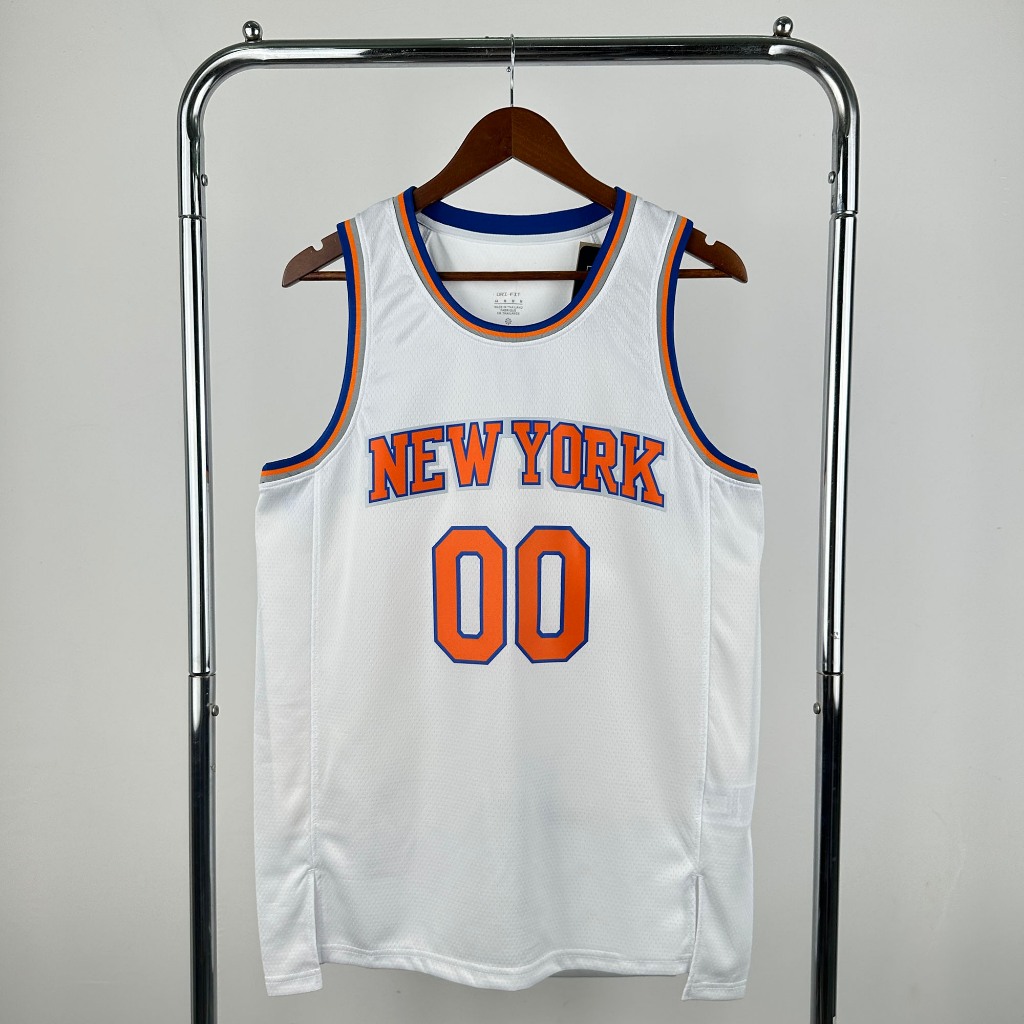 Nóng Nhấn Tùy Chỉnh Jersey 2025 Nam 00 # Clarkson Trắng Xanh Swingman Jersey Thể Thao Bóng Rổ Jersey