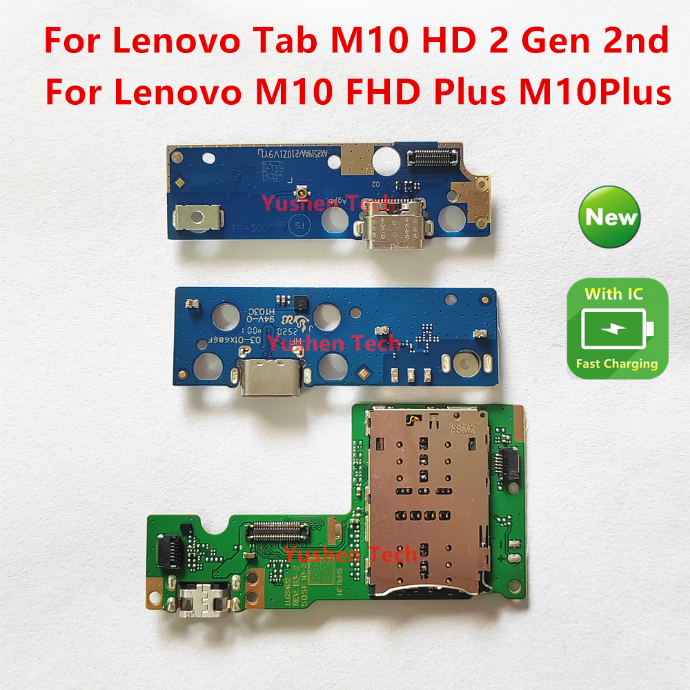 USB Sạc Dock Cáp Mềm Cổng Ban Cho Lenovo Tab M10 FHD Plus M10Plus X606 TB-X606F X606X HD Thế Hệ 2 TB