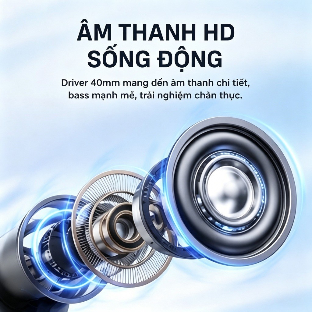 Tai Nghe Không Dây BRIDIO M16 Bluetooth 5.4 Chụp Tai Âm Thanh HIFI Gấp Gọn Đeo Êm | BigBuy360 - bigbuy360.vn