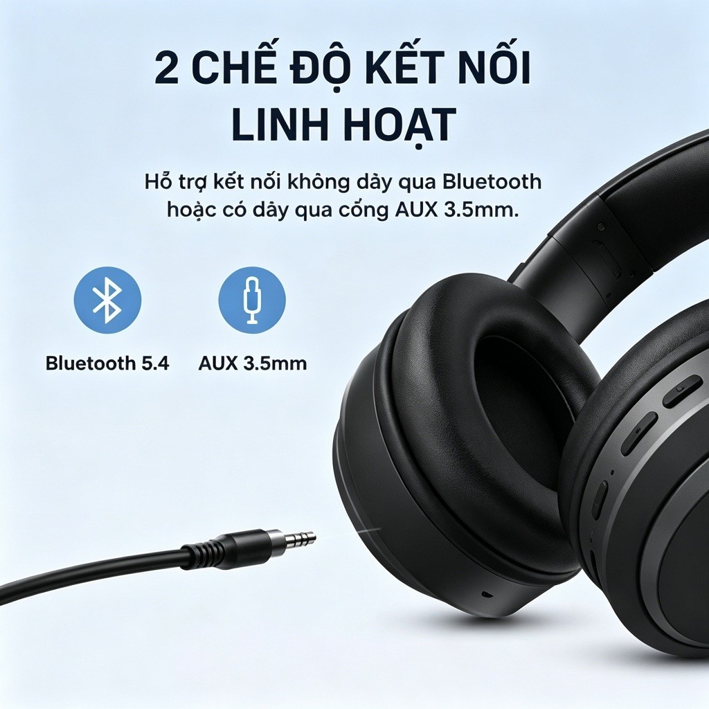 Tai Nghe Không Dây BRIDIO M16 Bluetooth 5.4 Chụp Tai Âm Thanh HIFI Gấp Gọn Đeo Êm | BigBuy360 - bigbuy360.vn