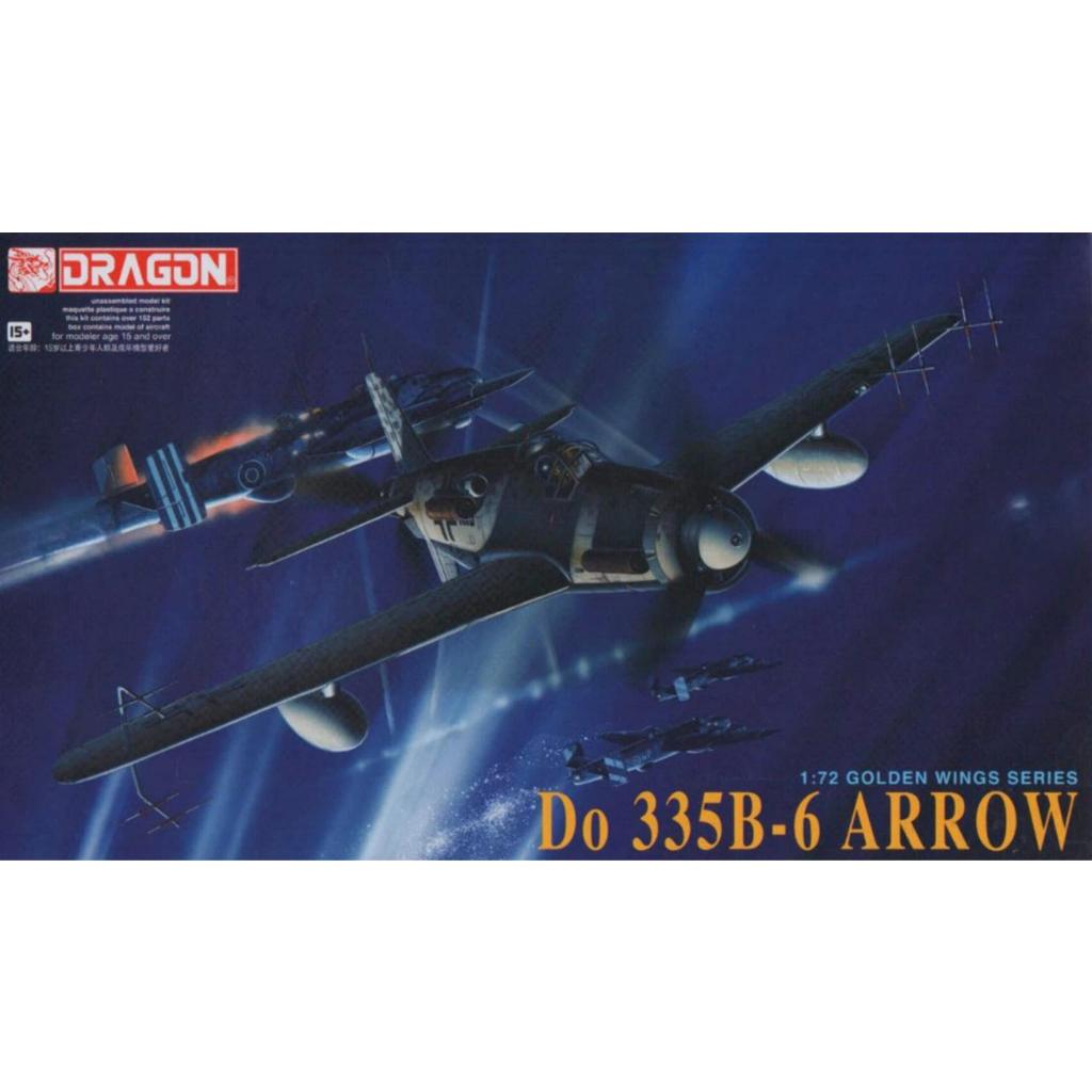 DRAGON 5010 1 / 72 Bộ mô hình máy bay chiến đấu đêm Do 335 B-6 'Arrow' của Đức