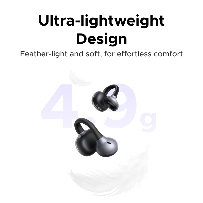 [Mới] UGREEN S3 Air Tai nghe không dây kẹp tai, Bluetooth 6.0, IPX5, pin 35h, có móc Desiign, Tai nghe nhét tai, Âm thanh mở, Giảm tiếng ồn cuộc gọi | BigBuy360 - bigbuy360.vn