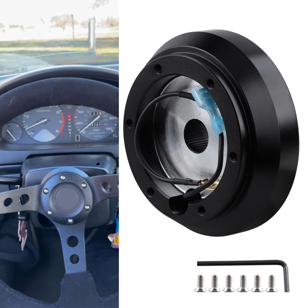 Bộ chuyển đổi vô lăng trung tâm ngắn cho Genesis Miata RX-7 RX-8 626 Protege Tiburon 160H Đen