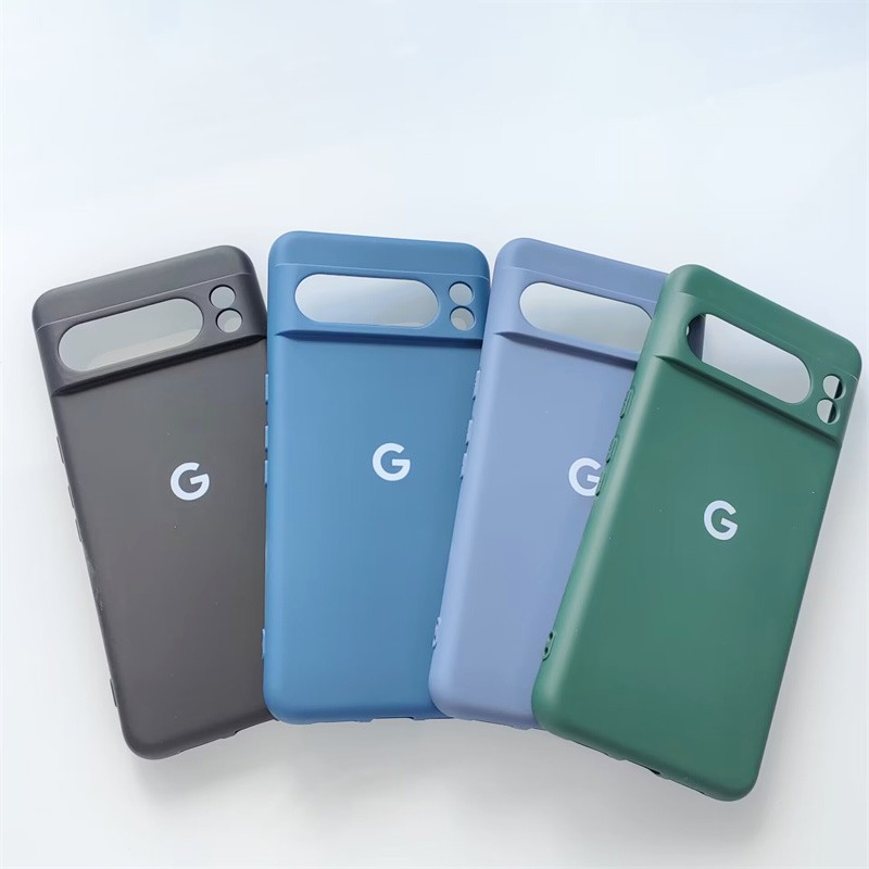 Dành Cho Google Pixel 8 8Pro 8A Ốp điện thoại Cao Su Silicon Lỏng Bảo Vệ Mặt Sau Pixel 8 Pro Pixel8 