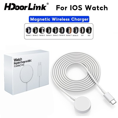 Bộ sạc không dây từ tính HdoorLink cho IOS Watch Series 9 8 7 6 5 4 3 2 SE