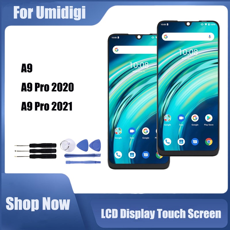 Dành Cho Umidigi A9 A9 Pro 2020 2021 Màn Hình LCD Thay Thế Màn Hình Cảm Ứng