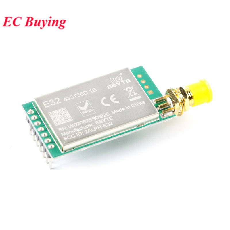 E32-433T30D SX1278 Mô-đun không dây LoRa 433 MHz UART Bộ thu phát nối tiếp SMA-K Ăng-ten
