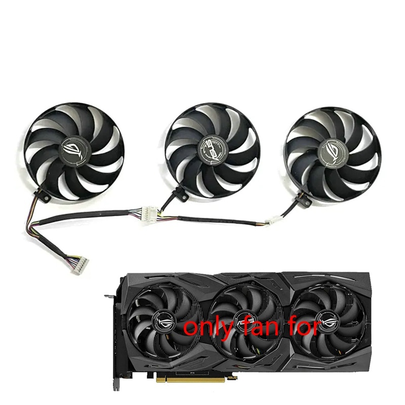 T129215Quạt GPU SU 7PIN 87MM RTX2080TI cho ASUS ROG-STIX-RTX 2080 2080Ti 2080S 2070S card đồ họa