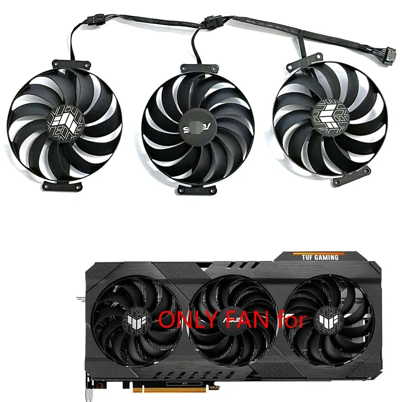 95MM 7PIN T129215QUẠT GPU SU CF1010U12S FDC10U12S9-C CHO ASUS TUF GAMING Radeon RX6700XT 6800 6800XT