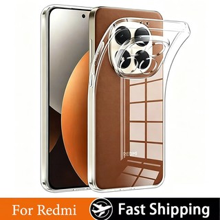 Ốp lưng silicon dẻo trong suốt dành cho Redmi Note 15 14 13 12 12s 11 11s 10 10s 9 9s 8 Pro China 14C 14R 13 13C 12 12C 11A A2 A1 10C 10A 9T 9A 9C A2+ Pro Plus 5G
