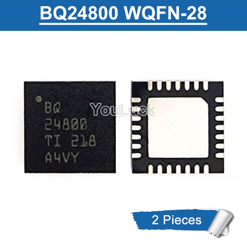 2 Chiếc BQ24800 BQ24800RUYR WQFN-28 4x4mm Buck Sạc Pin Bộ Điều Khiển IC Chip Mới Ban Đầu