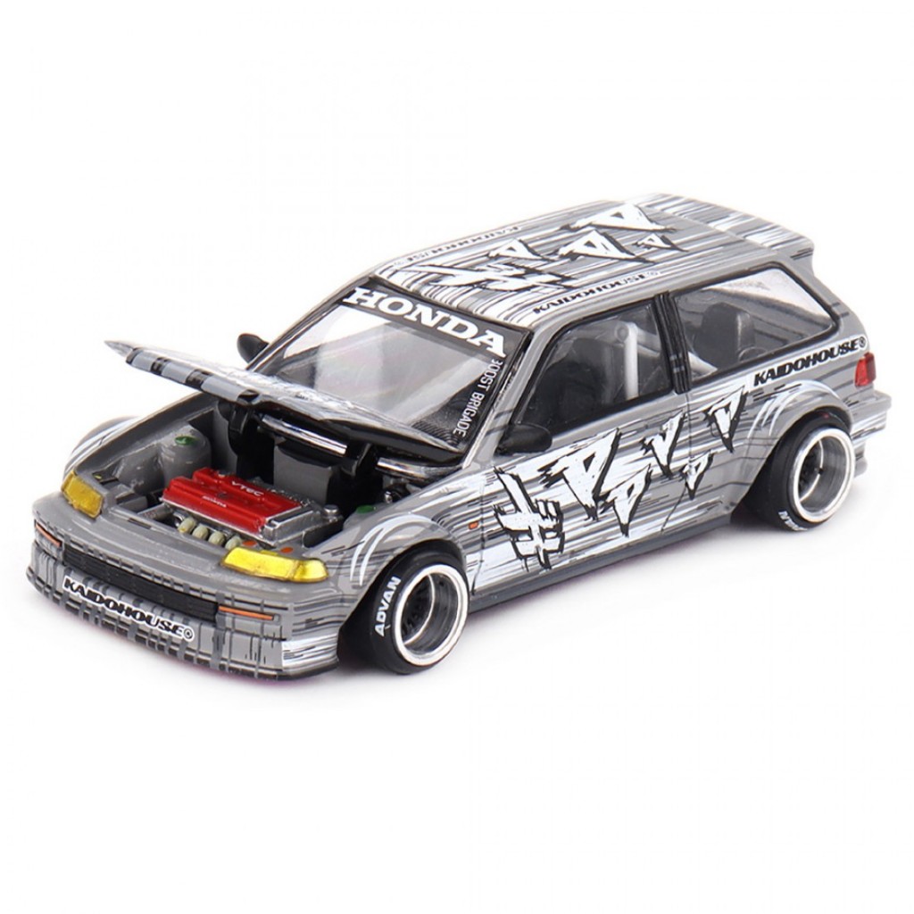 Mini GT x Kaido House KHMG260 1 / 64 Honda Civic EF Kaido Manga V1 Diecast Quy Mô Mô Hình Ô Tô