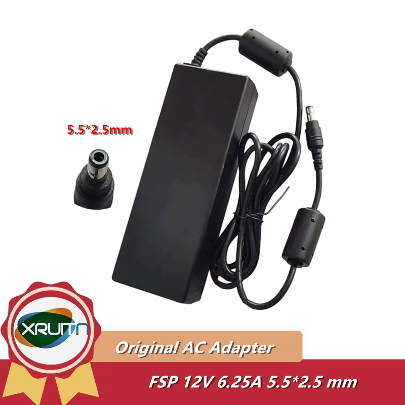 Bộ sạc AC chính hãng cho FSP 12V 6.25A 75W 5.5x2.5mm FSP075-DMAA1 FSP075-DMBA1 FSP075-DIBAN2 Nguồn đ