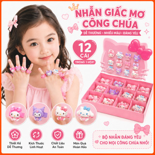 Nhẫn trẻ em không chạm tay dễ đeo an toàn | Quà sinh nhật kiểu Nhật cho bé xinh xẻo