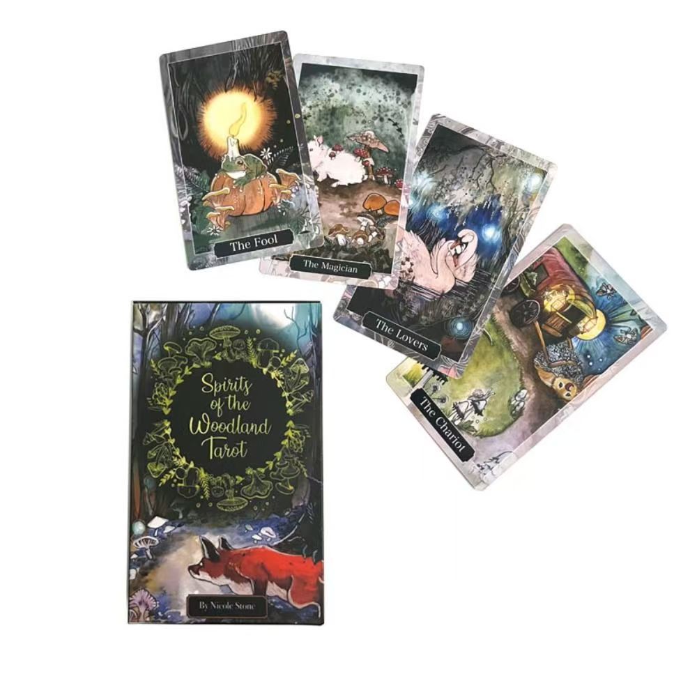 Woodland Fairy Tarot Card 12 * 7cm Woodland Size lớn 78 + 6 Thẻ đặc biệt Spirits of The Woodland Eng