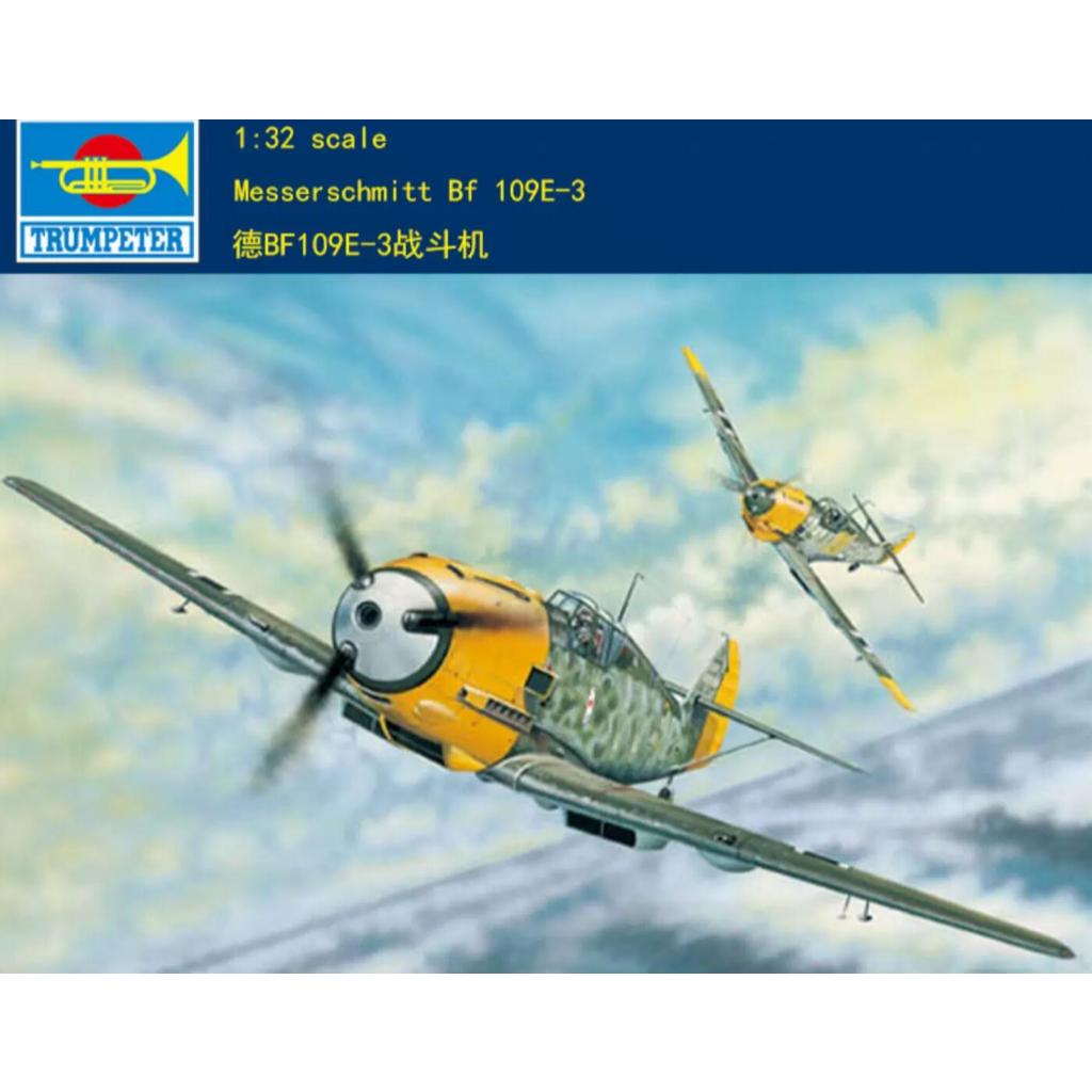 Trumpeter 02288 1 / 32 Messerschmitt Bf 109E-3 Trumpeter 1 / 32 Đức BF109E-3 Fighter 02288 Hàng có s