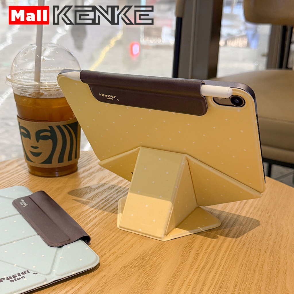 KENKE Ốp lưng iPad Ốp hình chấm bi hoạt hình, ốp lưng ipad 2026 Air Pro 11 inch M4/M5 pro 13 ốp lưng