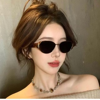 (Jiuerba) Kính mắt gọng tròn kim loại thời trang Hàn Quốc chống ánh sáng xanh Kính râm gọng nhỏ màu bạc
