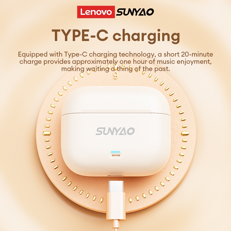Tai nghe Bluetooth không dây Lenovo Sunyao LE-265 HiFi Level Âm thanh toàn cảnh ENC Giảm tiếng ồn Không có độ trễ cảm giác Tuổi thọ pin dài Bluetooth 6.0 | BigBuy360 - bigbuy360.vn