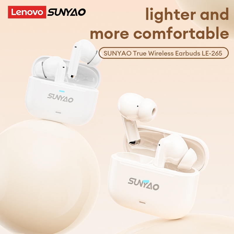 Tai nghe Bluetooth không dây Lenovo Sunyao LE-265 HiFi Level Âm thanh toàn cảnh ENC Giảm tiếng ồn Không có độ trễ cảm giác Tuổi thọ pin dài Bluetooth 6.0 | BigBuy360 - bigbuy360.vn
