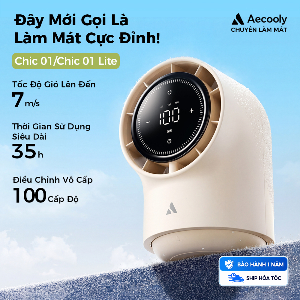 Aecooly Quạt Để Bàn Di Động 180° Màn hình LED xoay 8000mAh Ký túc xá / Phòng ngủ Quạt bàn hoạt động yên tĩnh | BigBuy360 - bigbuy360.vn