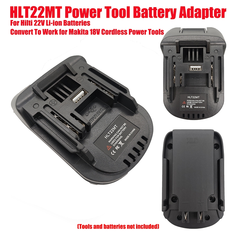 Bộ Chuyển Đổi Pin HLT22MT Cho Pin Li-ion Hilti 22V Chuyển Đổi Để Làm Việc Cho Makita 18V Dụng Cụ Khô