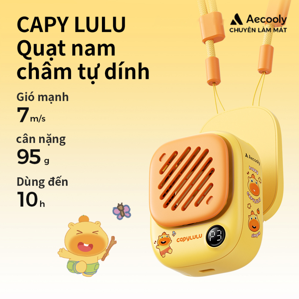Quạt cổ cầm tay mini Aecooly Click 01 Quạt cầm tay mini cầm tay có thể sạc lại USB | BigBuy360 - bigbuy360.vn