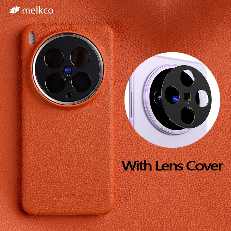 Ốp Da Melkco 8 Màu Cho VIVO X200 Ultra X300 Pro X200s X100 Ultra X100 Pro Có Bảo Vệ Ống Kính Kinh Do