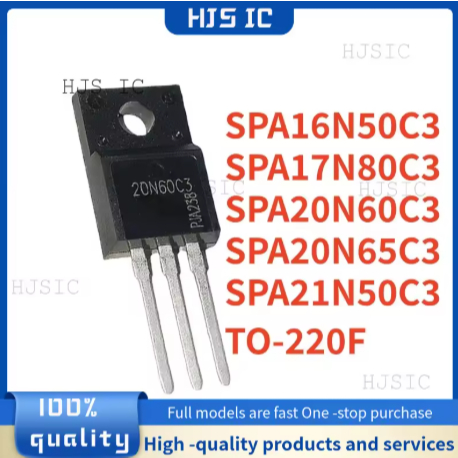 5 CÁI SPA17N80C3 17N80C3 SPA20N65C3 20N65C3 SPA21N50C3 21N50C3 SPA16N50C3 16N50C3 SPA20N60C3 20N60C3