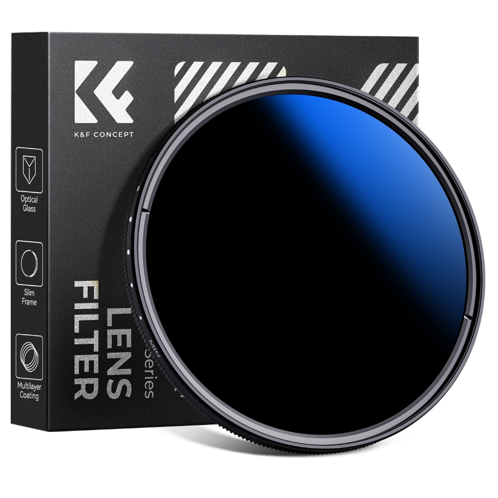 Bộ lọc K&F Concept ND2-ND2000 (1-11 điểm dừng) Mật độ trung tính thay đổi cho ống kính máy ảnh Dòng 