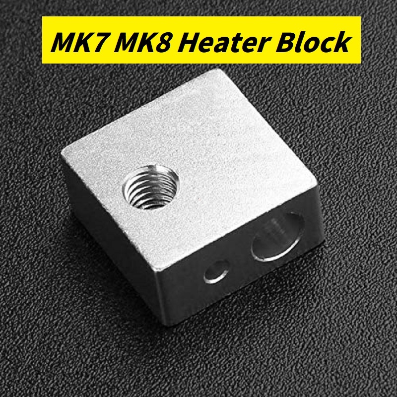 Phụ kiện máy in 3D MK7 MK8 Khối sưởi ấm cho máy đùn đầu in Khối nhôm J-head MK8 Máy đùn