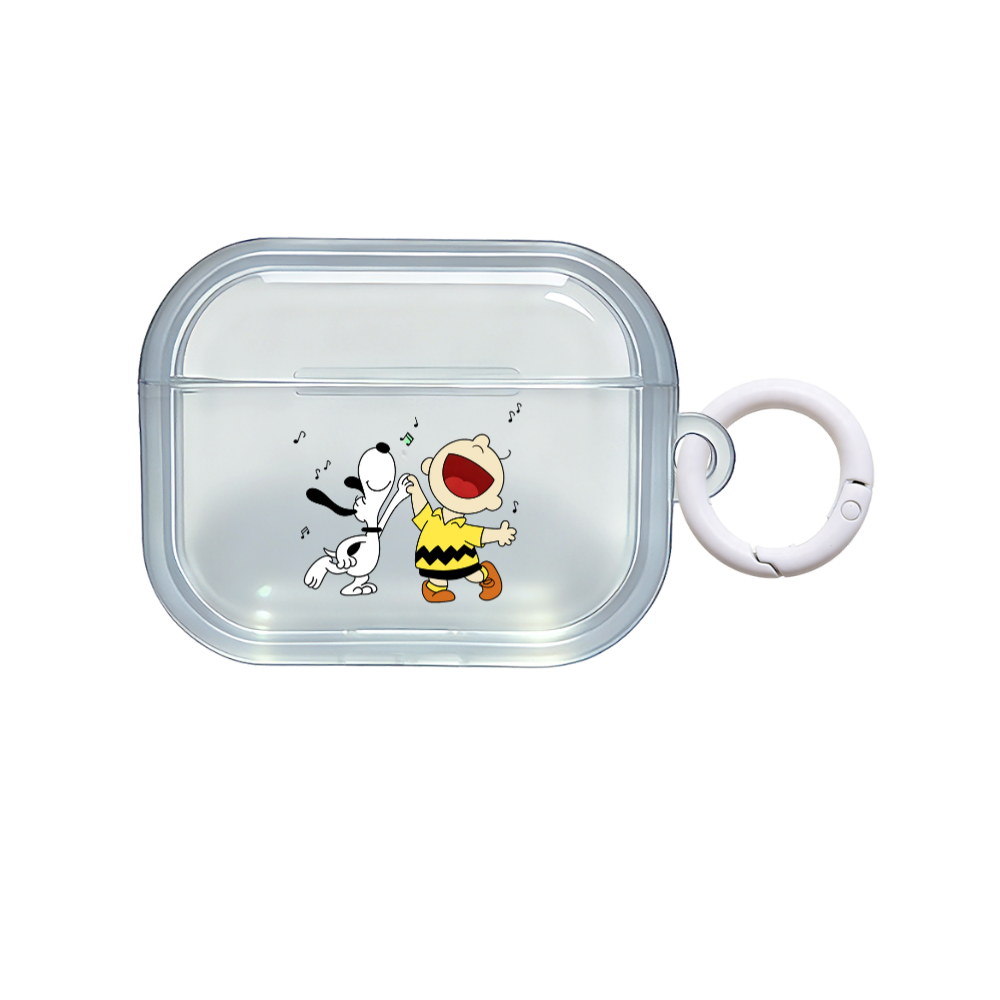 Âm nhạc và nhảy múa Snoopy cho AirPods Pro3 Ốp lưng AirPods Pro2 Vỏ tai nghe hình chữ nhật chống sốc