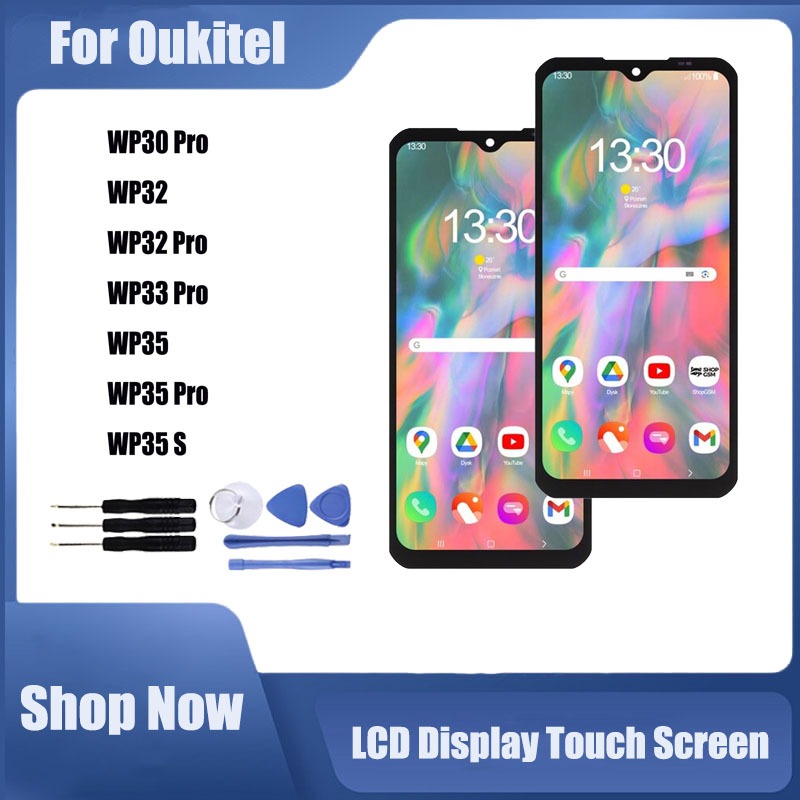 Tương thích với Oukitel WP30 WP32 WP33 WP35 WP35s Pro Màn hình LCD Thay thế màn hình cảm ứng
