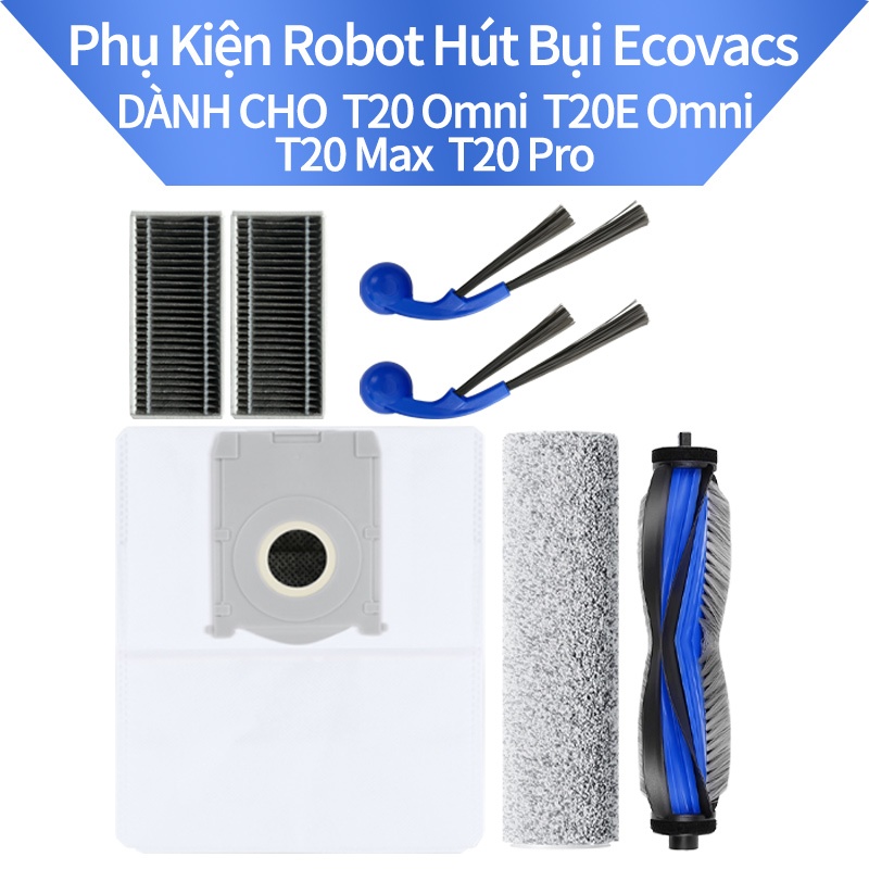Linh Kiện Thay Thế Cho Máy Hút Bụi Robot Ecovacs T80 / T80 Pro / T80 Pro Omni / T80 Omni | Bàn chải 