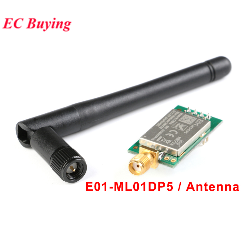 Mô-đun thu phát không dây E01-ML01DP5 nRF24L01P + PA + LNA 2.4G tầm xa 2000-2500m có tấm chắn có thể