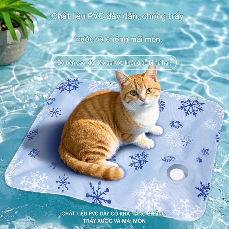 Pet Ice Pad Mùa Hè Làm Mát Khô Ice Gel Nước Phun Miếng Lót Chó Ice Pad Mèo Mát Miếng Lót Ngủ
