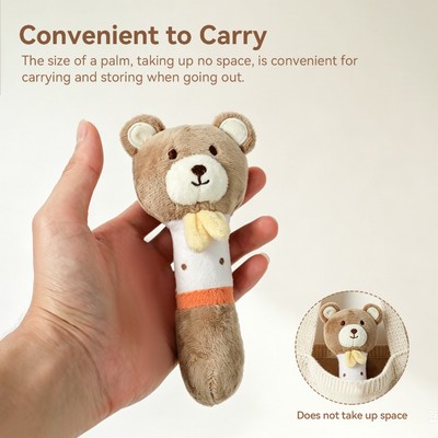 Đồ chơi lục lạc cho bé bằng vải Cotton - Lục lạc giác mềm mại cho trẻ sơ sinh 0M +, Đồ chơi trẻ sơ sinh kích thích phát triển sớm