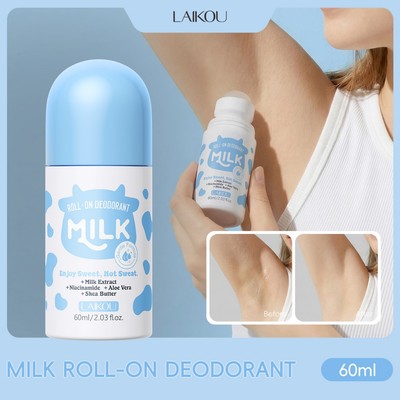 LAIKOU Sữa Lăn Khử Mùi Hương Sữa Mềm Khô Cả Ngày Nhẹ Nhàng Chống Mồ Hôi Dính Nách Làm Sáng Da Không Dính Cozy Freshness Chăm Sóc Cơ Thể