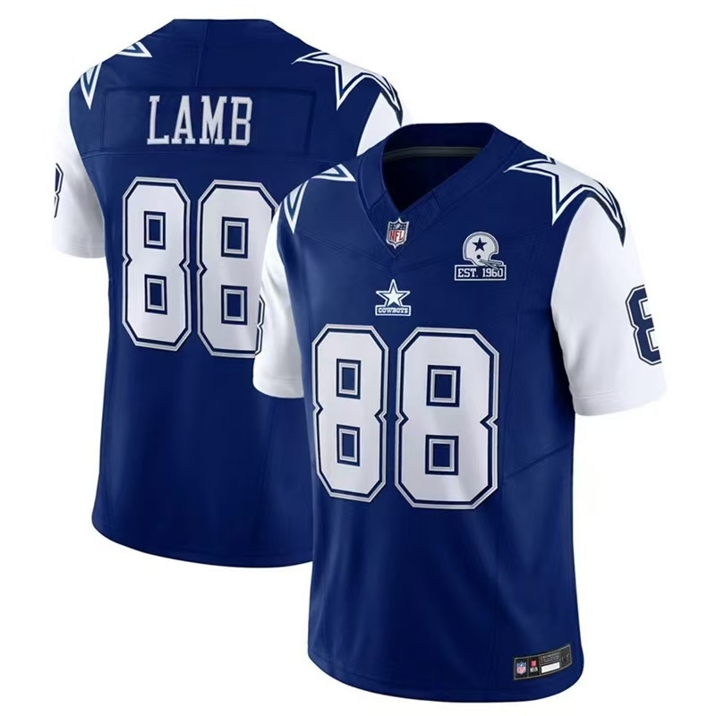 Áo bóng bầu dục NFL Jersey Dallas Cowboys Dallas 88 #Lamb 4 #PRESCOTT